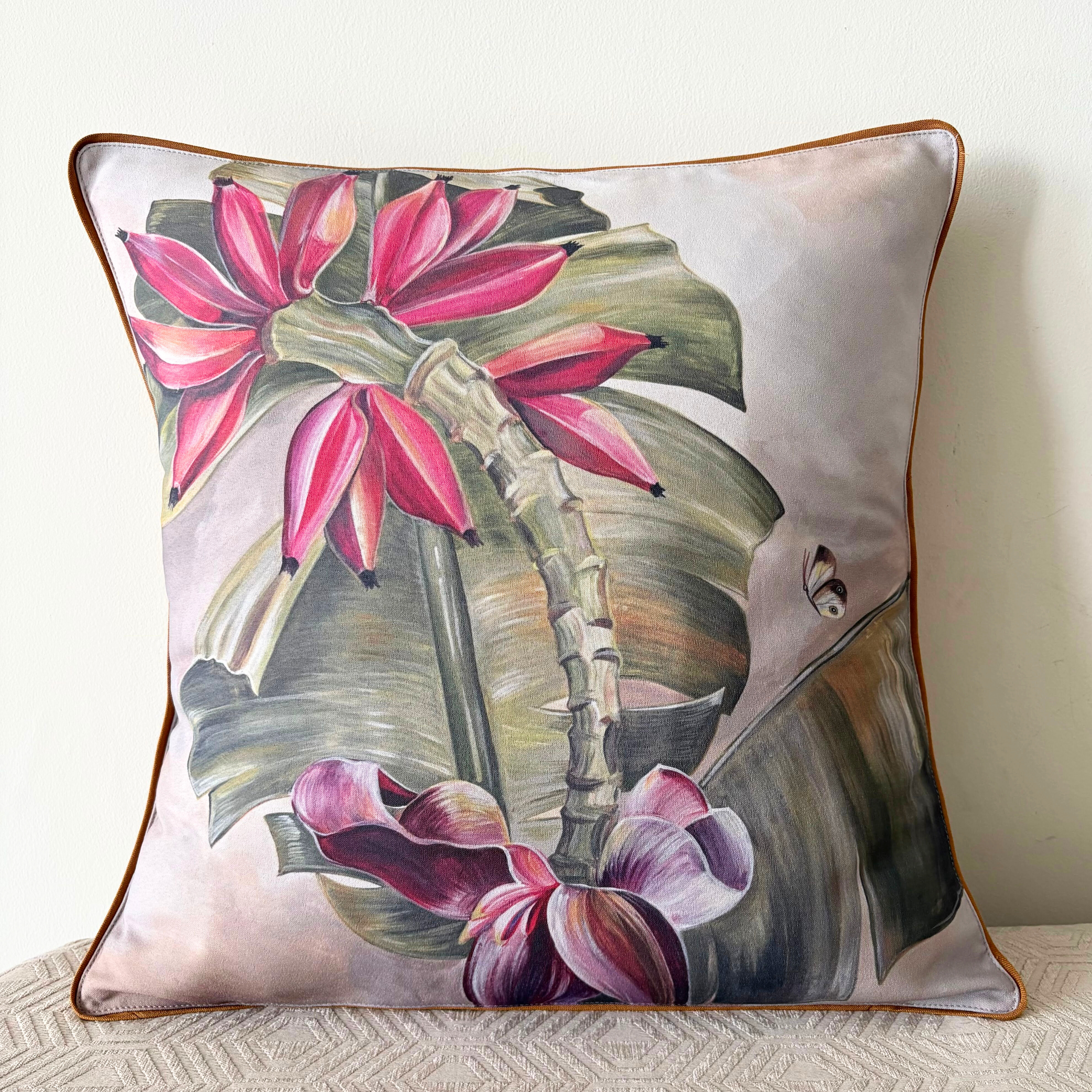 Banana Blossom Cushion Cover - Balder The Artist