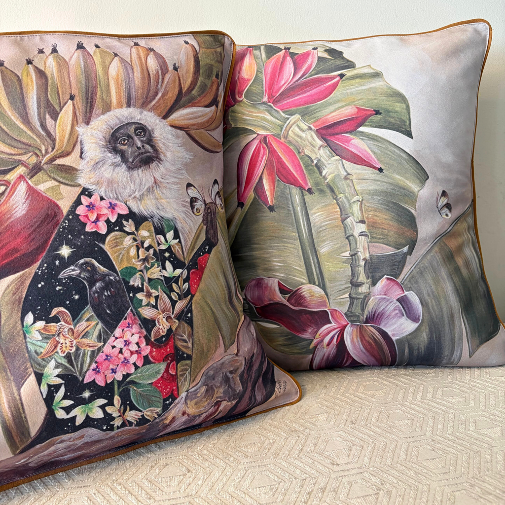 Banana Blossom Cushion Cover - Balder The Artist