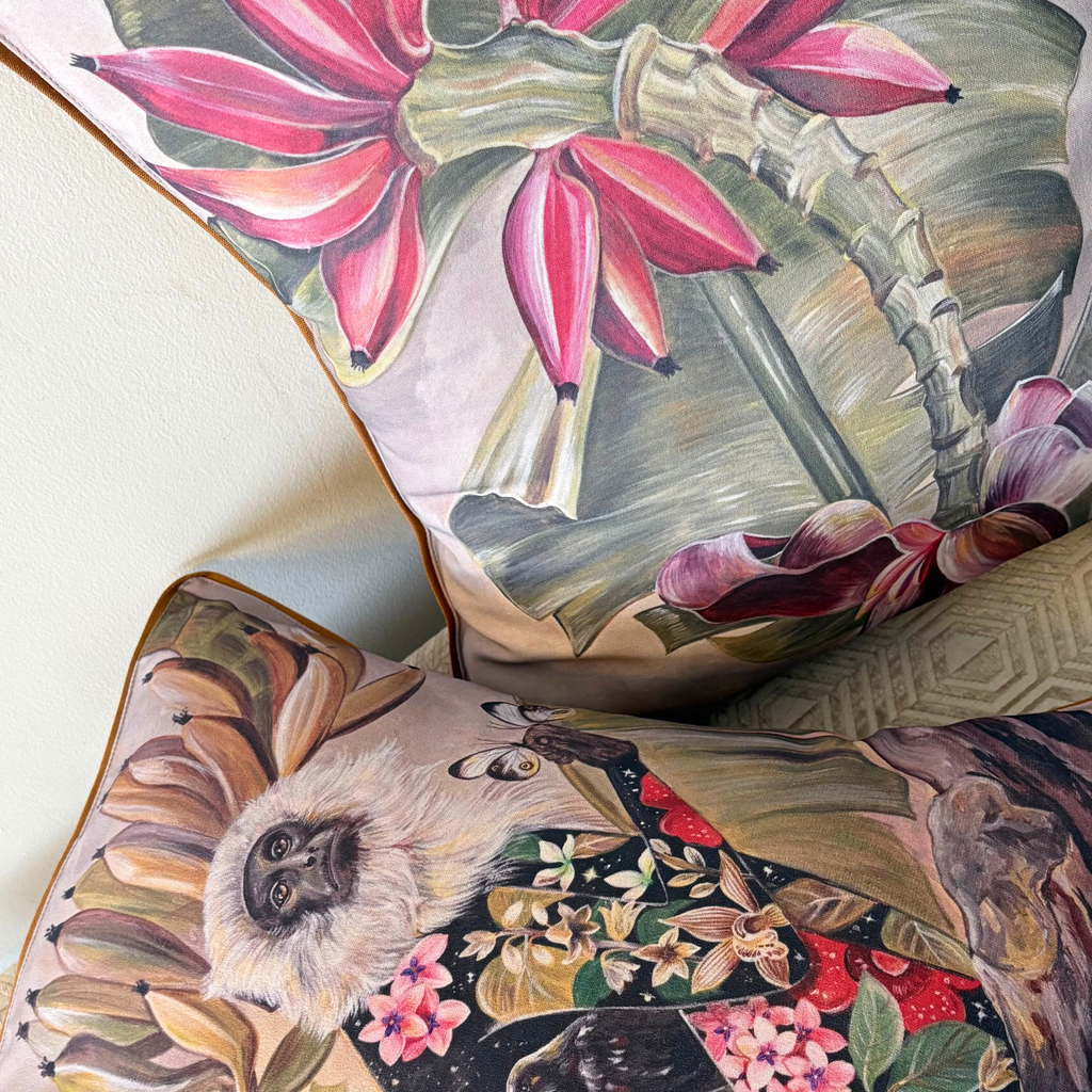Banana Blossom Cushion Cover - Balder The Artist