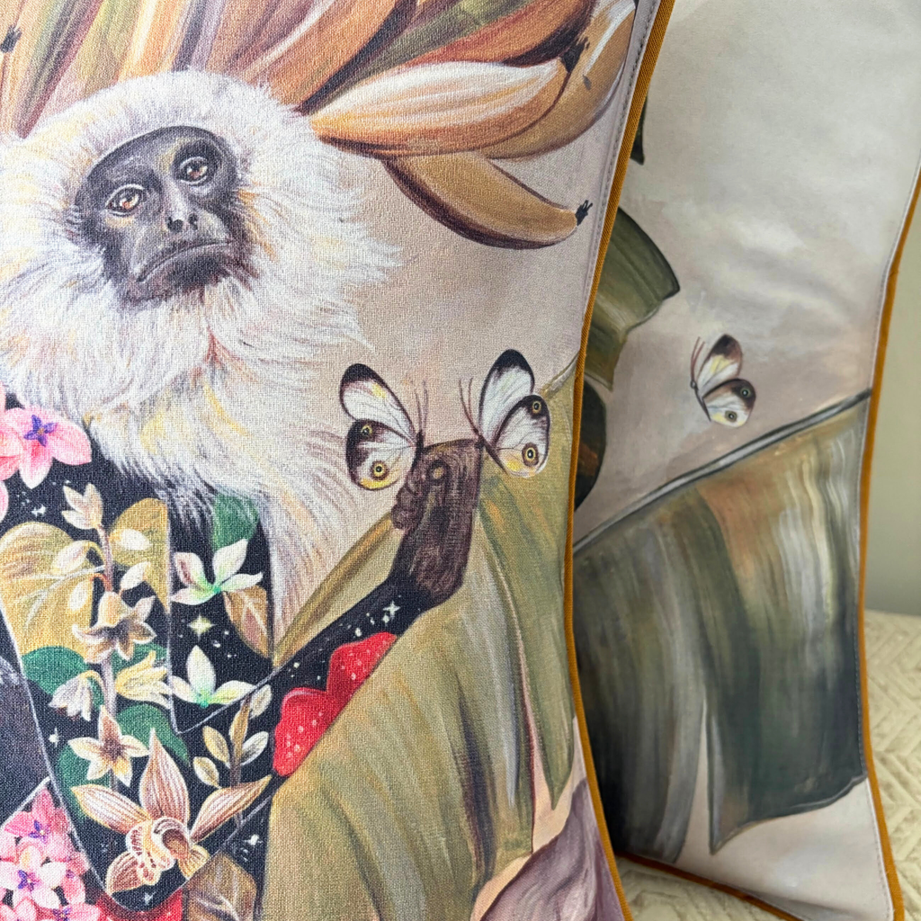 Banana Blossom Cushion Cover - Balder The Artist