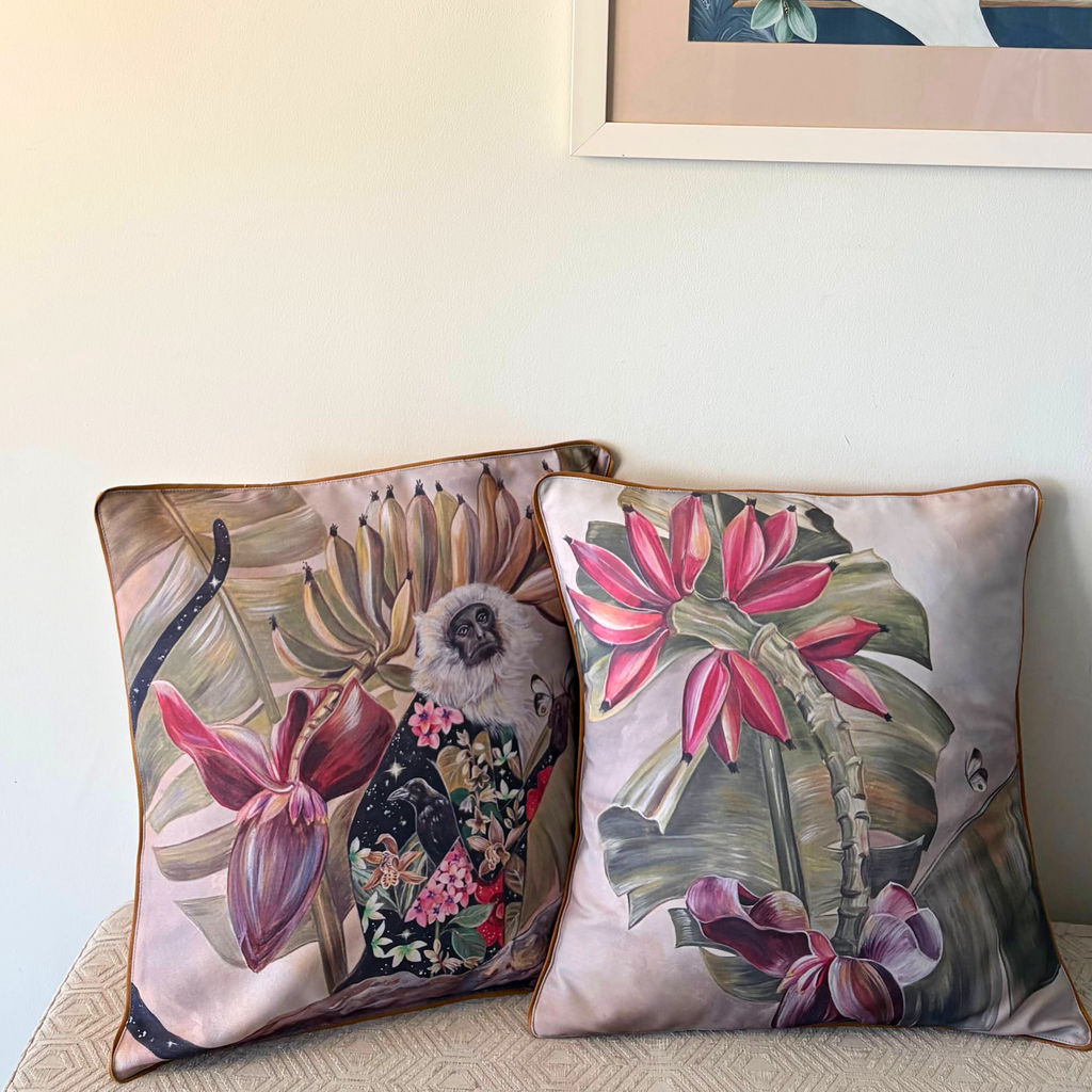 Banana Blossom Cushion Cover - Balder The Artist