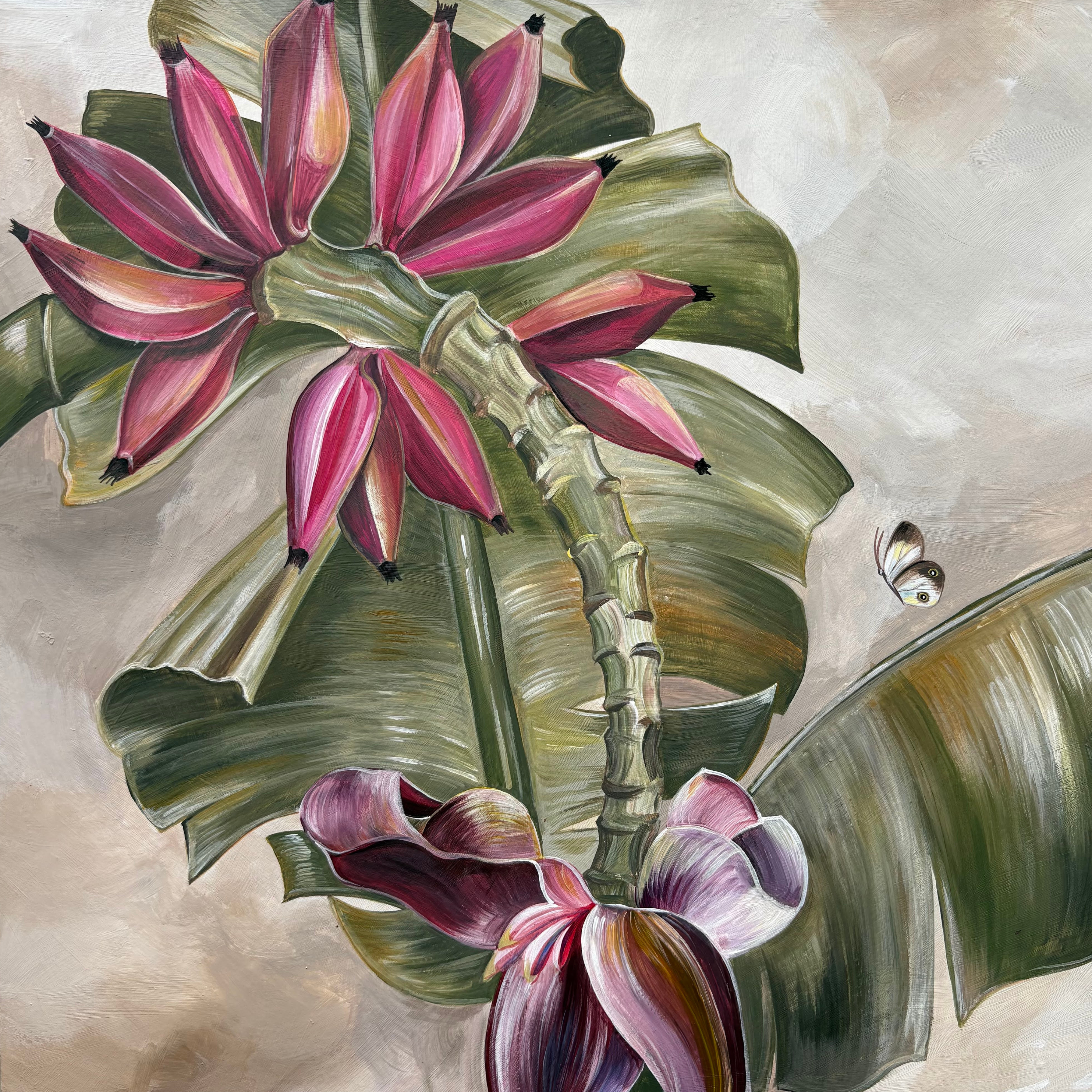 Banana Blossom Cushion Cover - Balder The Artist