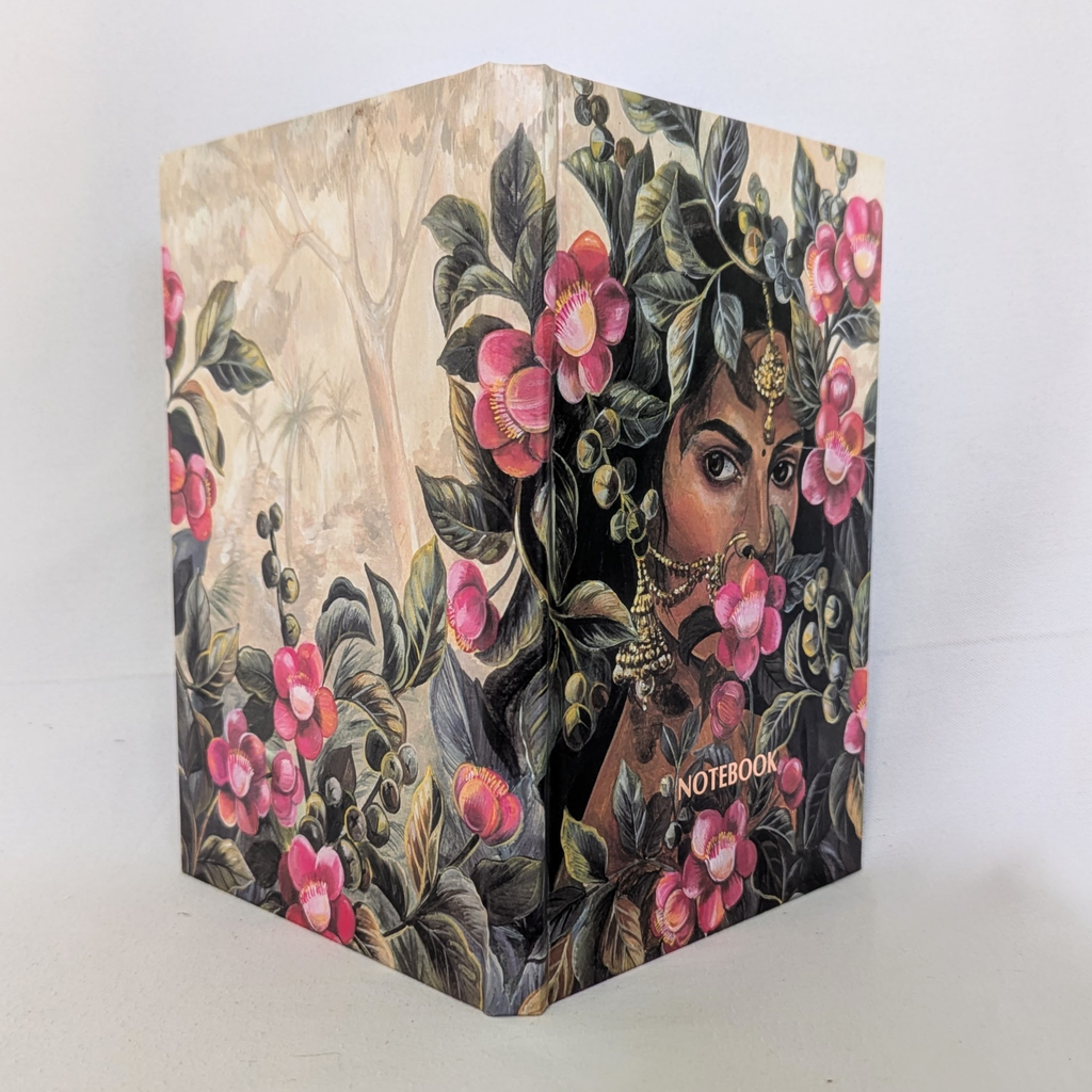 Pink Flower Lady Notebook - Balder The Artist