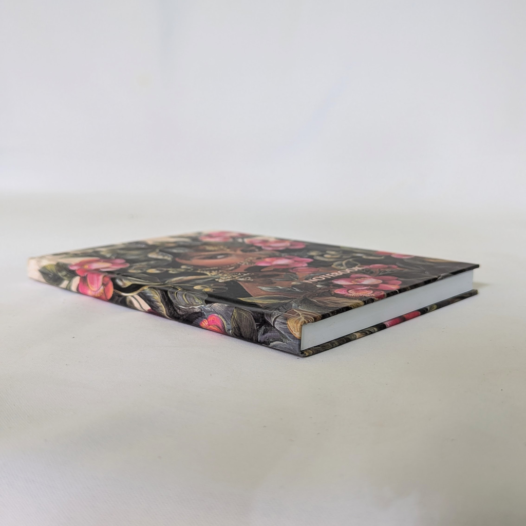 Pink Flower Lady Notebook - Balder The Artist